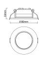 NASAO * EMPOTRABLE LED CCT 6W BLANCO